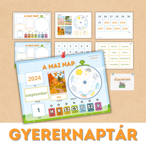 Gyereknaptár (otthonra, osztályterembe) - Meska.hu