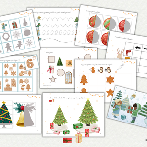 Adventi (karácsonyi) csendeskönyv (nyomtatható) - játék & sport - készségfejlesztő és logikai játék - oktató játékok - Meska.hu