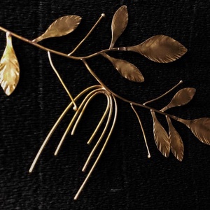 Kontytű leveles - esküvő - hajdísz - fésűs hajdísz - Meska.hu