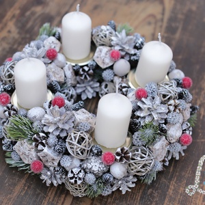 Adventi koszorú 20cm - otthon & életmód - dekoráció - asztal és polc dekoráció - asztaldísz - Meska.hu