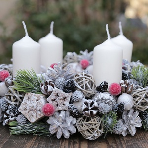 Adventi koszorú 20cm - Meska.hu