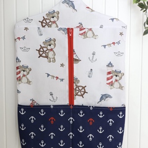 Tengerész mintájú ovis zsák  - Meska.hu Tengerész mintájú ovis zsák  - Meska.hu