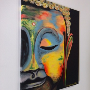 Festmény : Buddha - művészet - festmény - akril - Meska.hu