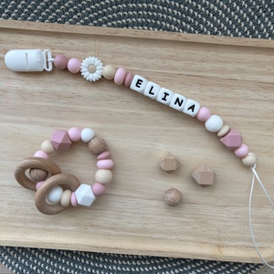 Cumilánc és csörgős marokrágcsa díszdobozban � Babalátogató ajándék � Babaváró ajándék, Játék & Sport, 3 éves kor alattiaknak, Cumilánc, Gyöngyfűzés, gyöngyhímzés, MESKA