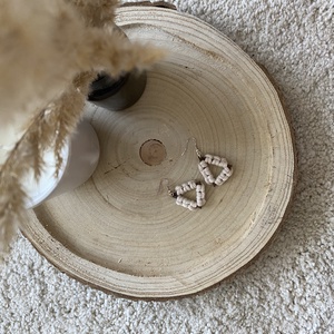 earringed - natúr makramé fülbevaló, Ékszer, Fülbevaló, Lógó fülbevaló, Csomózás, MESKA