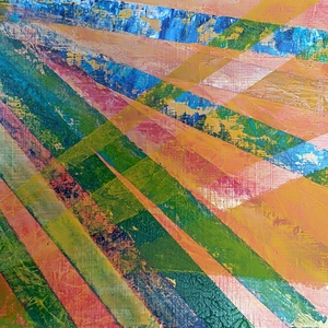 Szilveszter- Absztrakt festmény - Meska.hu