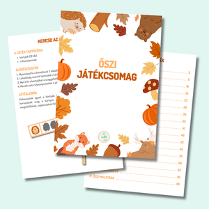 Őszi játékcsomag, Játék & Sport, Készségfejlesztő és Logikai játék, Oktató játékok, Fotó, grafika, rajz, illusztráció, MESKA