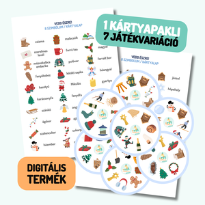 8 elemű téli Vedd észre! kártyapakli I. - Meska.hu
