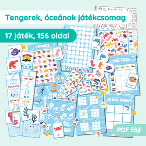 Tengerek, óceánok játékcsomag - Meska.hu