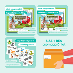 Állati hangutánzók 3 az 1-ben csomag, Játék & Sport, Készségfejlesztő és Logikai játék, Oktató játékok, Fotó, grafika, rajz, illusztráció, MESKA