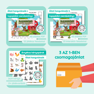 Állati hangutánzók 3 az 1-ben csomag (nyomtatóbarát) - Meska.hu