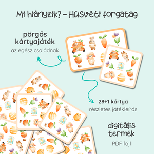 Mi hiányzik? - Húsvéti forgatag, Játék & Sport, Készségfejlesztő és Logikai játék, Oktató játékok, Fotó, grafika, rajz, illusztráció, MESKA
