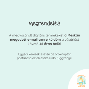 Öröknaptár gyerekeknek - játék & sport - ovis felszerelés - egyéb ovis kiegészítő - Meska.hu