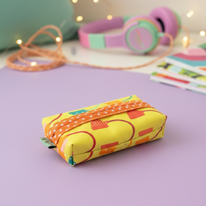 Fülhallgató mintás papírzsebkendő tartó, Táska & Tok, Pénztárca & Más tok, Zsebkendőtartó tok, Varrás, MESKA