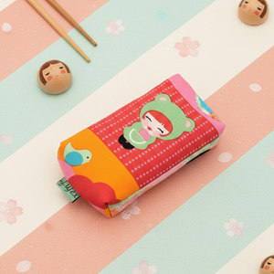 Kokeshi mintás papírzsebkendő tartó - táska & tok - neszesszer - Meska.hu