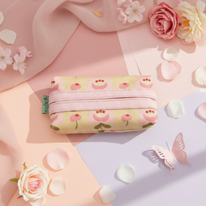 Virág mintás papírzsebkendő tartó, Táska & Tok, Neszesszer, Varrás, MESKA