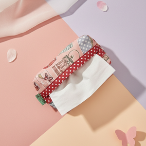 Rózsaszín mintás papírzsebkendő tartó - táska & tok - pénztárca & más tok - zsebkendőtartó tok - Meska.hu