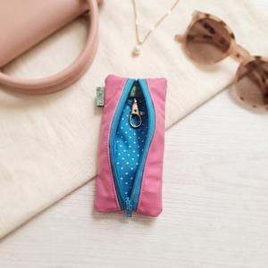 Rózsaszín műbőr kulcstartó, Táska & Tok, Kulcstartó & Táskadísz, Kulcstartó, Varrás, MESKA