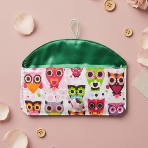 3 db Baglyos textil tisztasági betét tartó tok vendeg459526-részére - táska & tok - neszesszer - Meska.hu