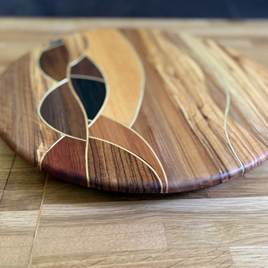Fa forgóasztal (345mm) - Lazy Susan turntable  Luigiwood - otthon & életmód - konyhafelszerelés, tálalás - sütés, főzés - edényalátét - Meska.hu