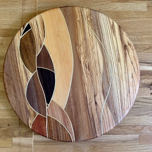 Fa forgóasztal (345mm) - Lazy Susan turntable  Luigiwood - otthon & életmód - konyhafelszerelés, tálalás - sütés, főzés - edényalátét - Meska.hu