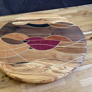 Fa forgóasztal (430mm) - Lazy Susan turntable - Luigiwood, Otthon & Életmód, Konyhafelszerelés, tálalás, Sütés, főzés, Edényalátét, Famegmunkálás, MESKA