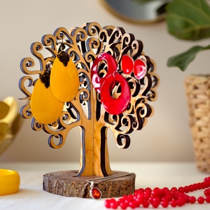 Egyedi gravírozható fa ékszertartó állvány ( diófa, nyírfa, fűzfa ) - Luigiwood - Meska.hu