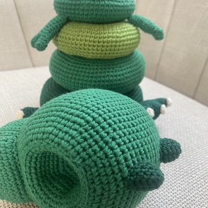 Horgolt T-Rex dinó � játékos fejlesztés, kézzel készítve - Meska.hu