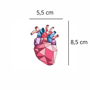 Felvasalható minta - Mozaik szív - ruha & divat - női ruha - póló, felső - Meska.hu