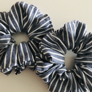 Csíkos scrunchie - hajgumi szett - ruha & divat - hajdísz & hajcsat - hajgumi - Meska.hu