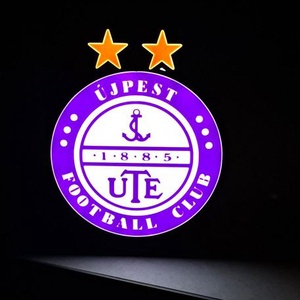 Újpest FC világító dísz - otthon & életmód - lámpa - hangulatlámpa - Meska.hu