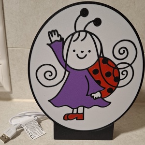 Babóca éjjeli lámpa - baba - mama - babaszoba dekoráció - éjszakai fény - Meska.hu