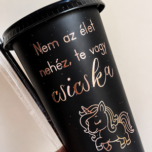 Muanyag szivoszalas pohár  - Meska.hu