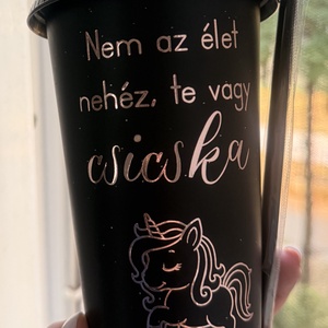 Muanyag szivoszalas pohár  - otthon & életmód - konyhafelszerelés, tálalás - tálalás - pohár - Meska.hu