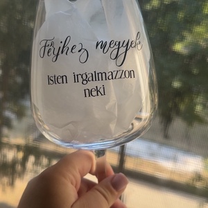 Nagyméretű pohár , Esküvő, Dekoráció, Esküvői feliratok, Mindenmás, MESKA