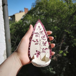Kézműves fali gyertyatartó - tojásdad - otthon & életmód - gyertya, illat, aroma - gyertyatartó - Meska.hu