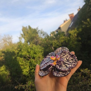 Kézműves orchidea dísz, ékszer tartó  - otthon & életmód - dekoráció - dísztárgy - Meska.hu