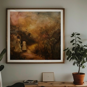 Nővérek - digitális festményről készült nyomat - művészet - grafika & illusztráció - művészi nyomat - Meska.hu
