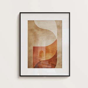 Bohém, absztrakt geometrikus alakzatok, minimalista DIGITÁLIS festmény, nyomtatható - művészet - grafika & illusztráció - digitális - Meska.hu