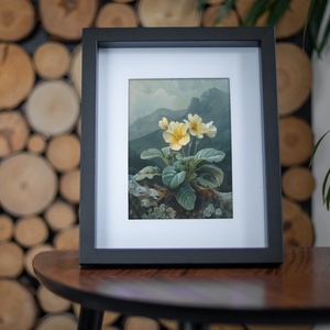 Primula a hegyen vízfestmény - digitális festményről készült nyomat - művészet - grafika & illusztráció - digitális - Meska.hu