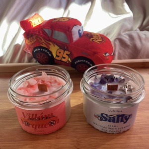 VillámMcQueen és Sally , Karácsony, Karácsonyi lakásdekoráció, Karácsonyi illatgyertya, mécses, Gyertya-, mécseskészítés, MESKA