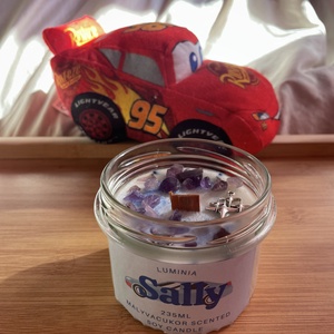 VillámMcQueen és Sally  - karácsony - karácsonyi lakásdekoráció - karácsonyi illatgyertya, mécses - Meska.hu