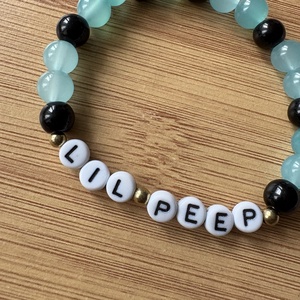 Lil Peep karkötő - ékszer - karkötő - gyöngyös karkötő - Meska.hu