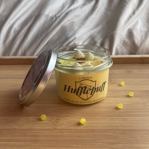 Hufflepuff gyertya, Karácsony, Karácsonyi lakásdekoráció, Karácsonyi illatgyertya, mécses, , MESKA