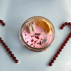 Forralt bor gyertya - karácsony - karácsonyi lakásdekoráció - karácsonyi illatgyertya, mécses - Meska.hu