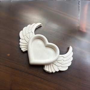 Szíves kerámia tál  - Meska.hu