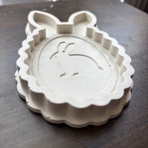 Nyuszis tál  - kellékek & szerszámok - díszíthető tárgyak - kerámia - Meska.hu