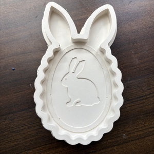 Nyuszis tál  - kellékek & szerszámok - díszíthető tárgyak - kerámia - Meska.hu