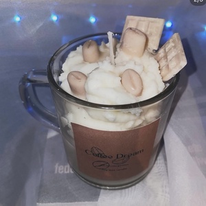 Kávés gyertya  - otthon & életmód - gyertya, illat, aroma - mécses és mécsestartó - Meska.hu