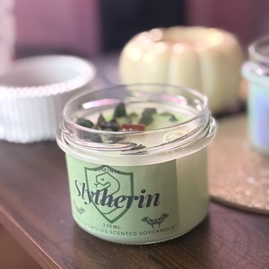 Slytherin gyertya - otthon & életmód - gyertya, illat, aroma - gyertya - Meska.hu